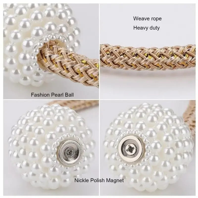 Pearl Magnetic Curtain Tiebacks
