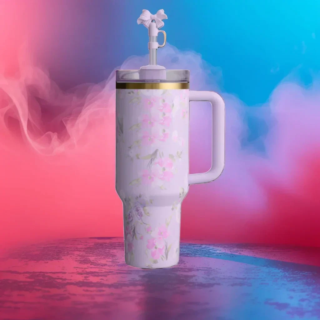 Pretty Stanley Style 40oz Tumbler