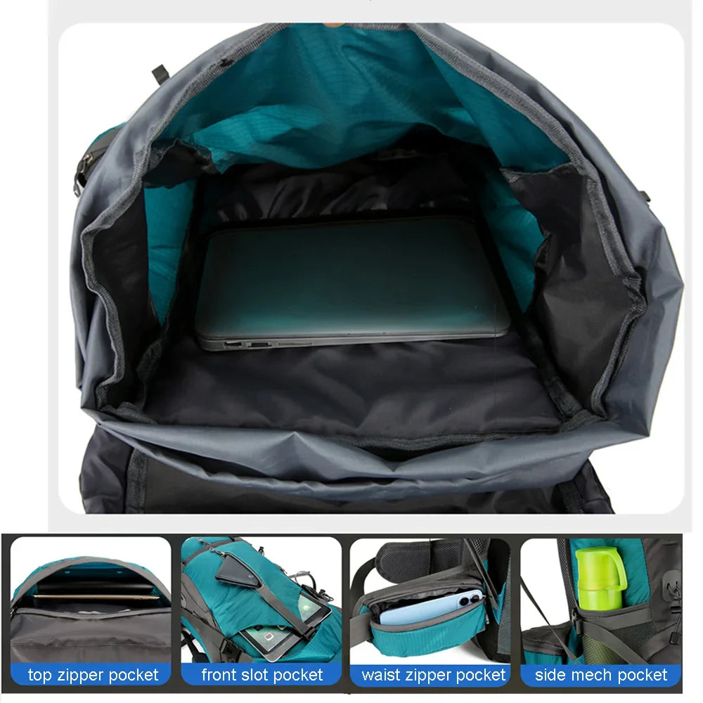 70L Outdoor Hiking Camping Backpack