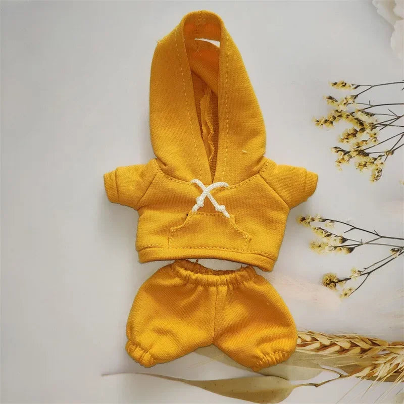 17cm Labubu Hoodie Outfit Set