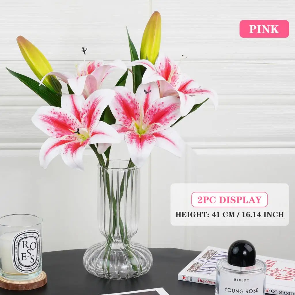 Artificial Silk Lily Bouquet