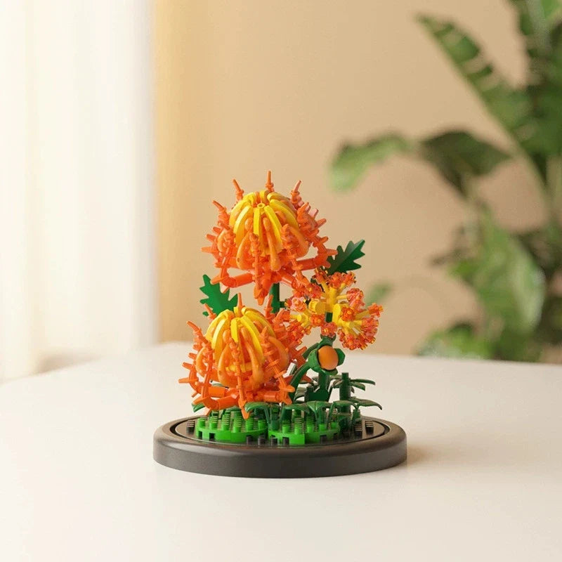 DIY Flower Building Block Kit