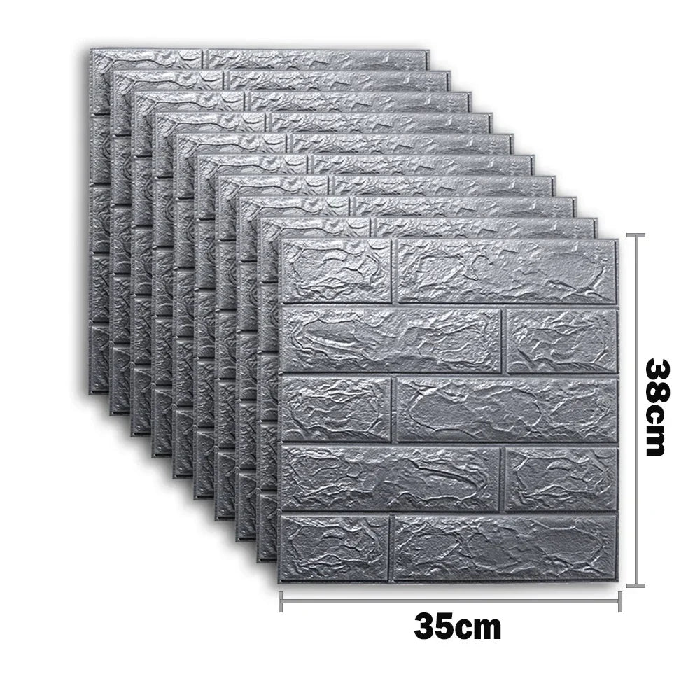 3D Foam Brick Wall Stickers