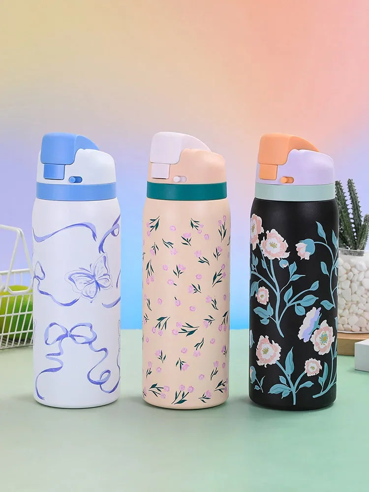Owala Cartoon Steel Sports Water Bottle