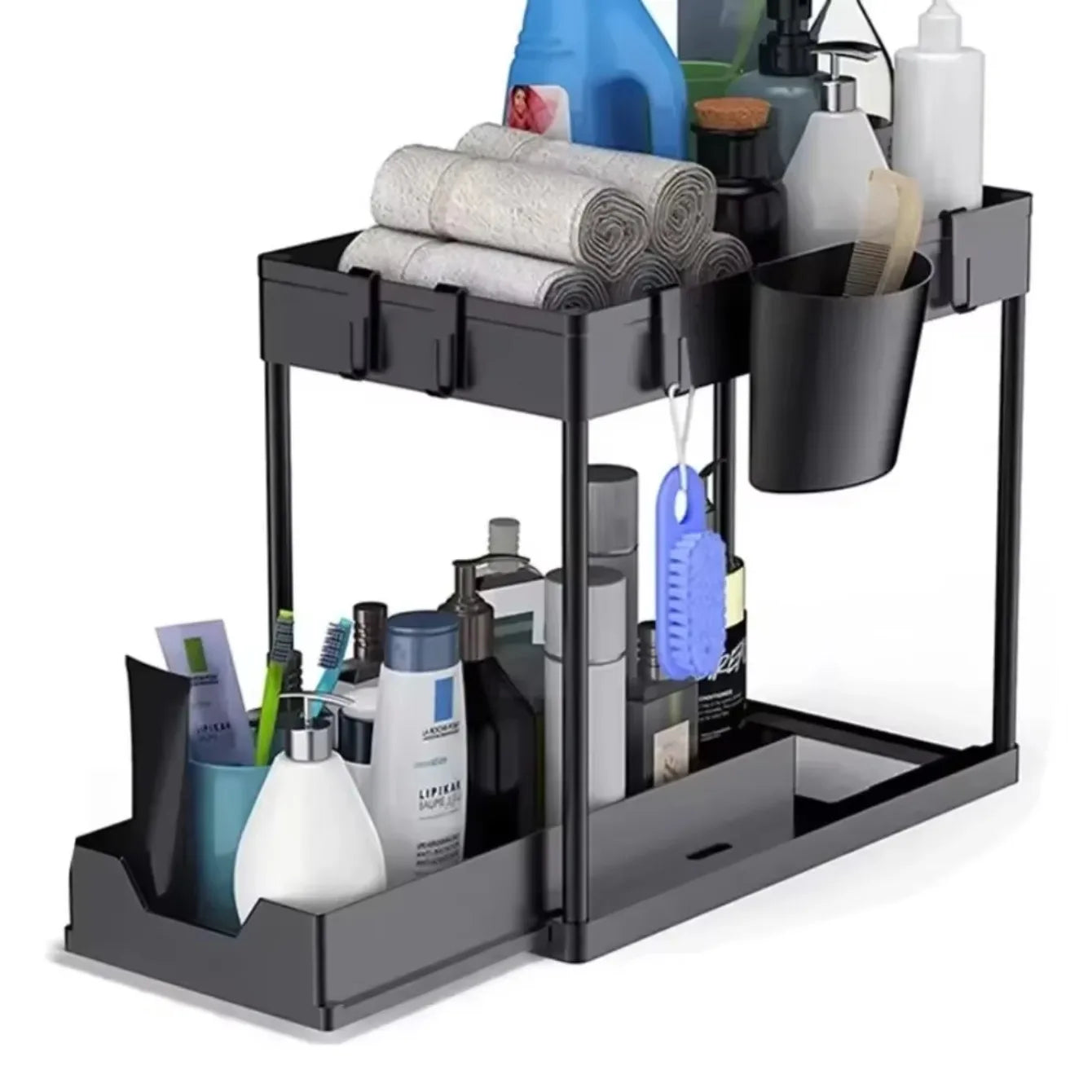 Sliding Basket Kitchen Organizer