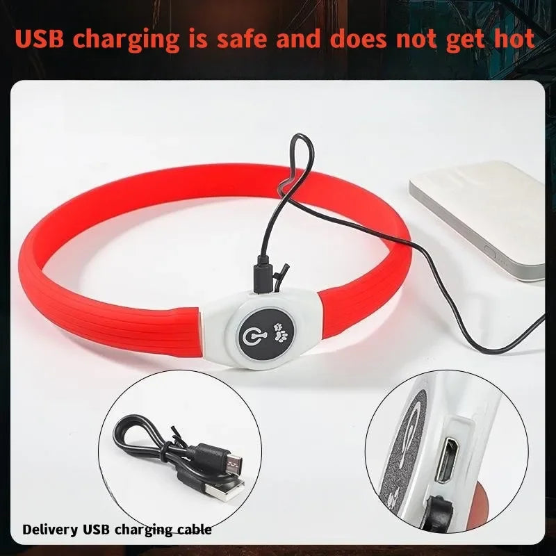 LED Luminous Dog Collar USB