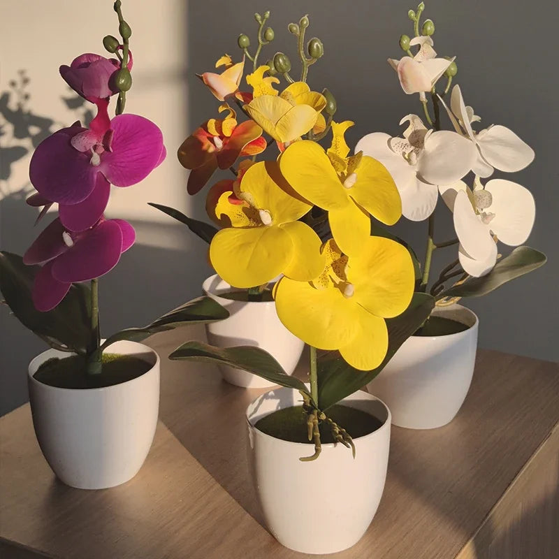 Artificial Butterfly Orchid Bonsai