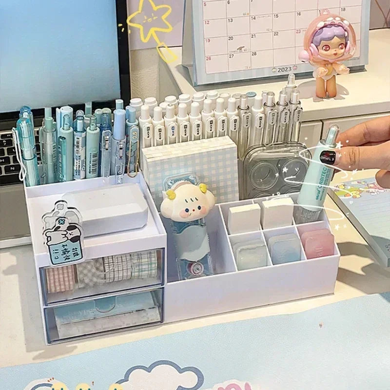 Cute Nine-Grid Desk Organizer