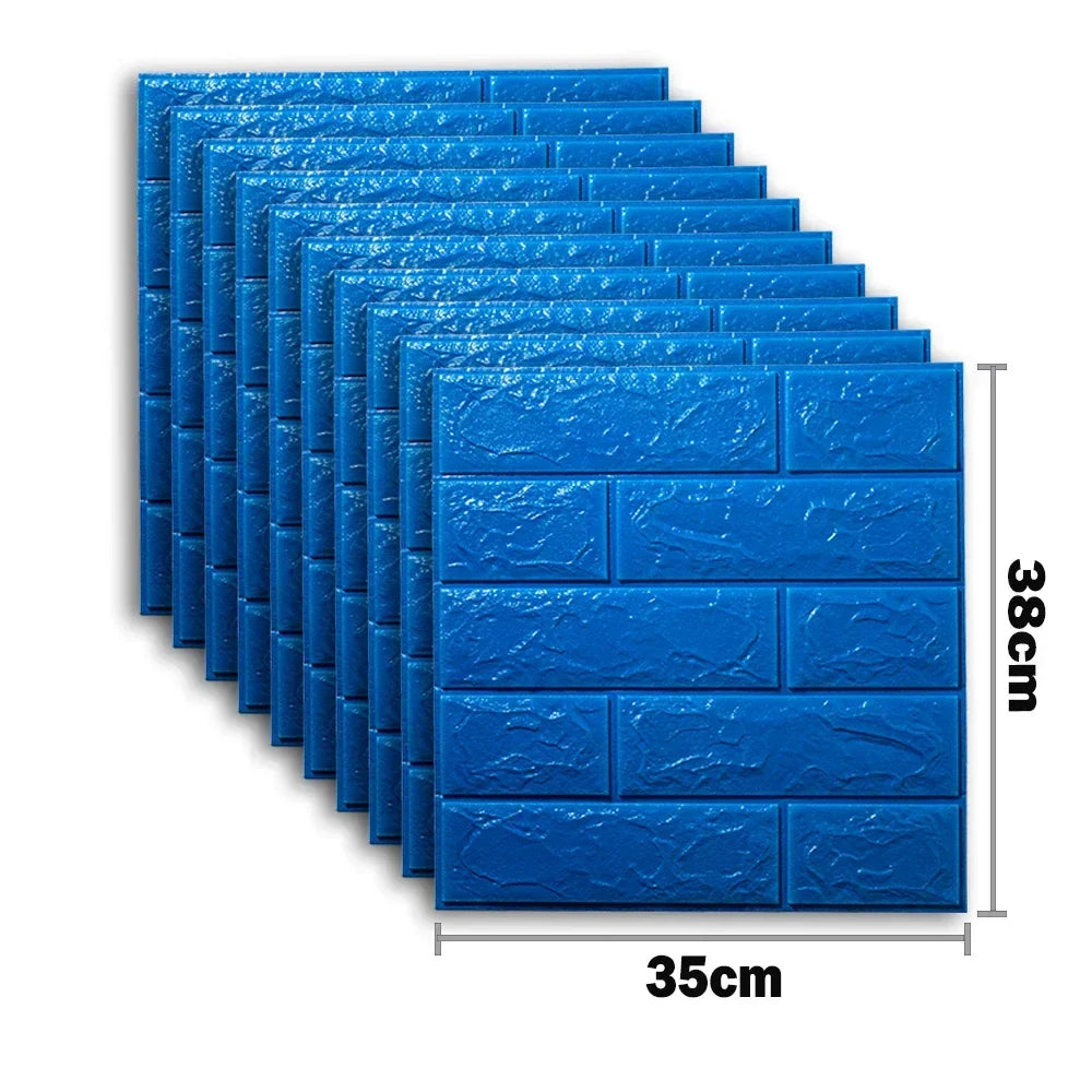 3D Foam Brick Wall Stickers