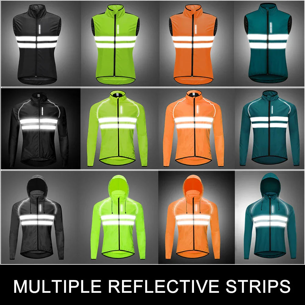 WOSAWE Men’s Cycling Windbreaker Jacket