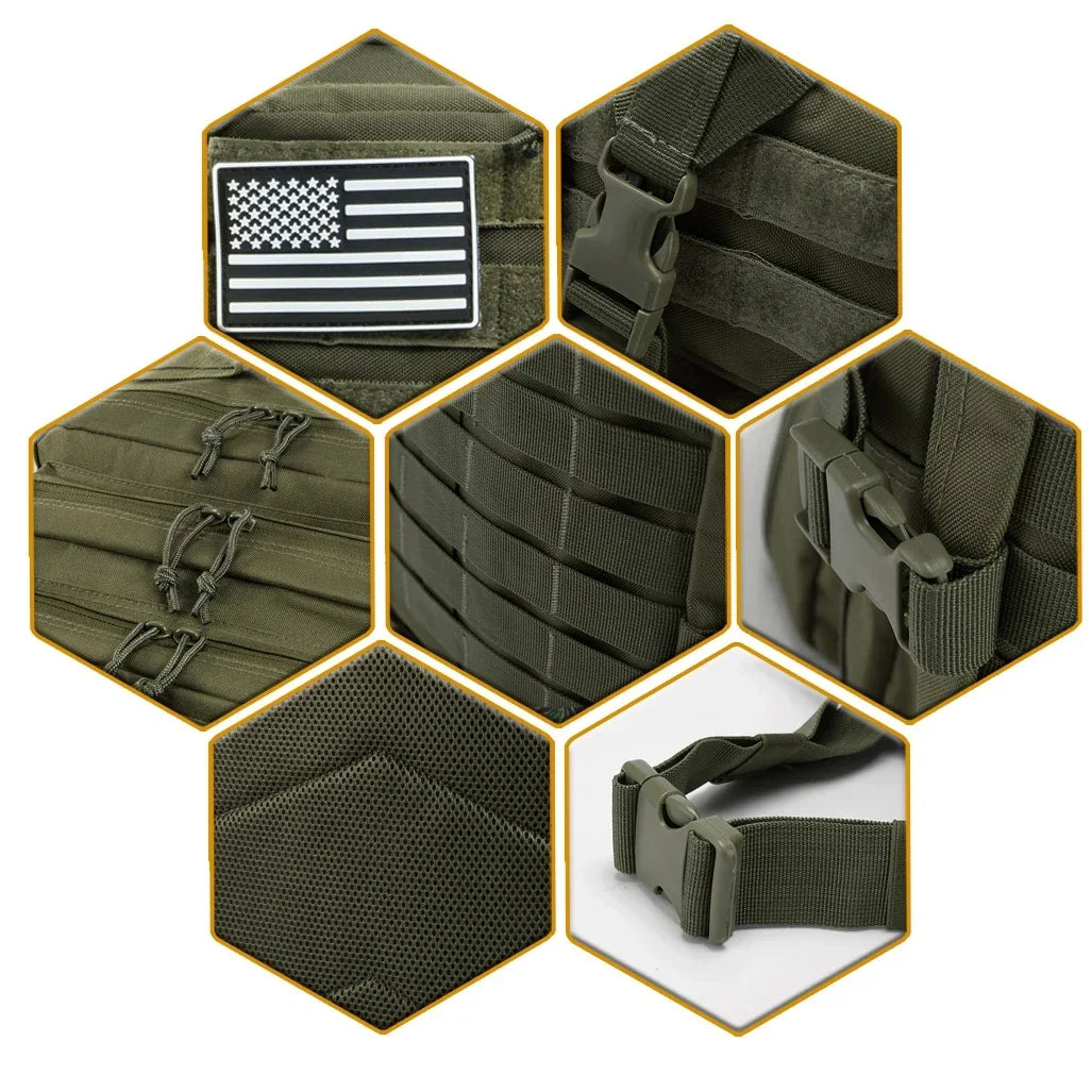 45L Tactical Outdoor Hiking Backpack