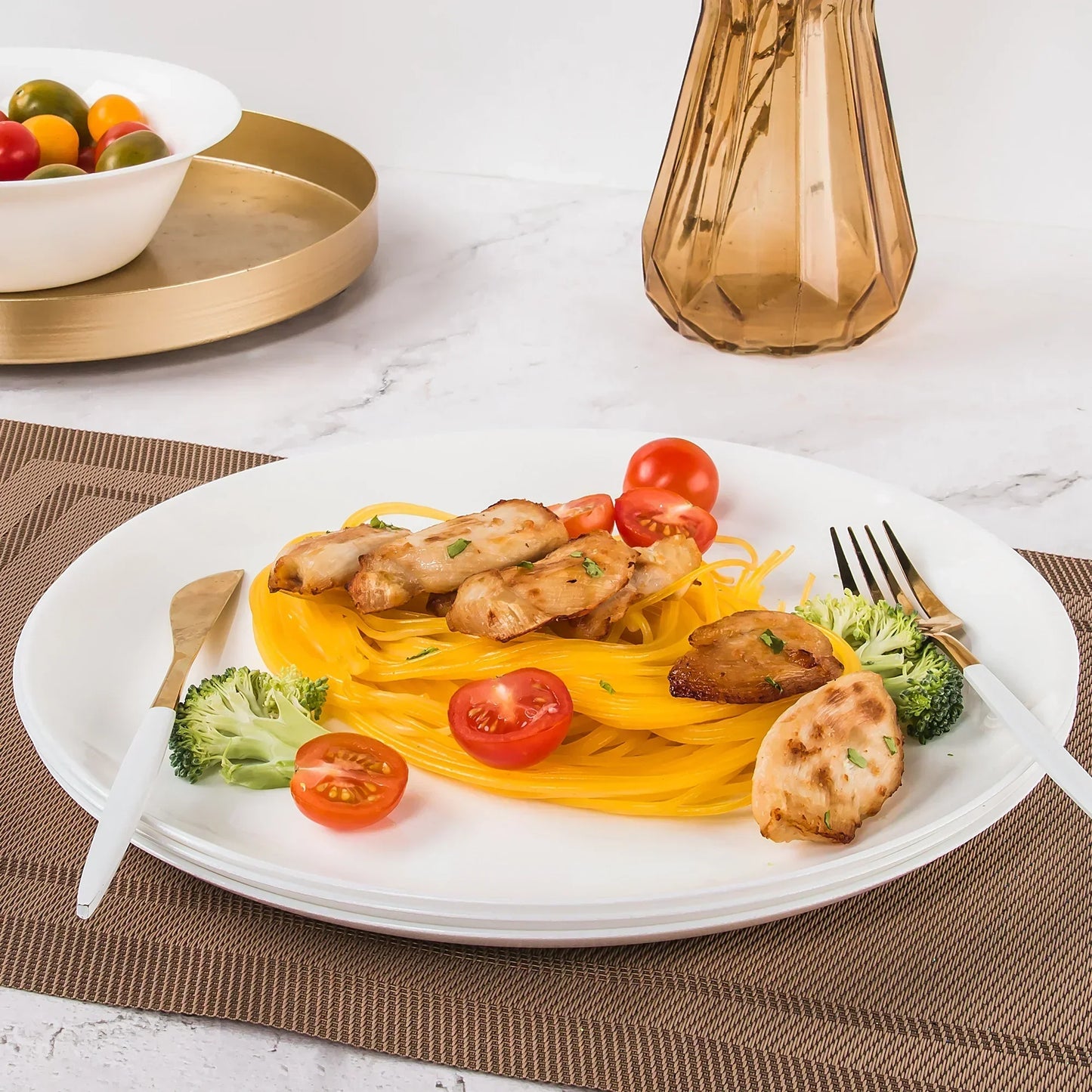 Shatterproof Glass Dinner Plates