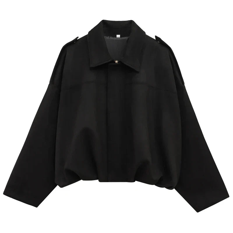 HXAO Women’s Suede Bomber Jacket