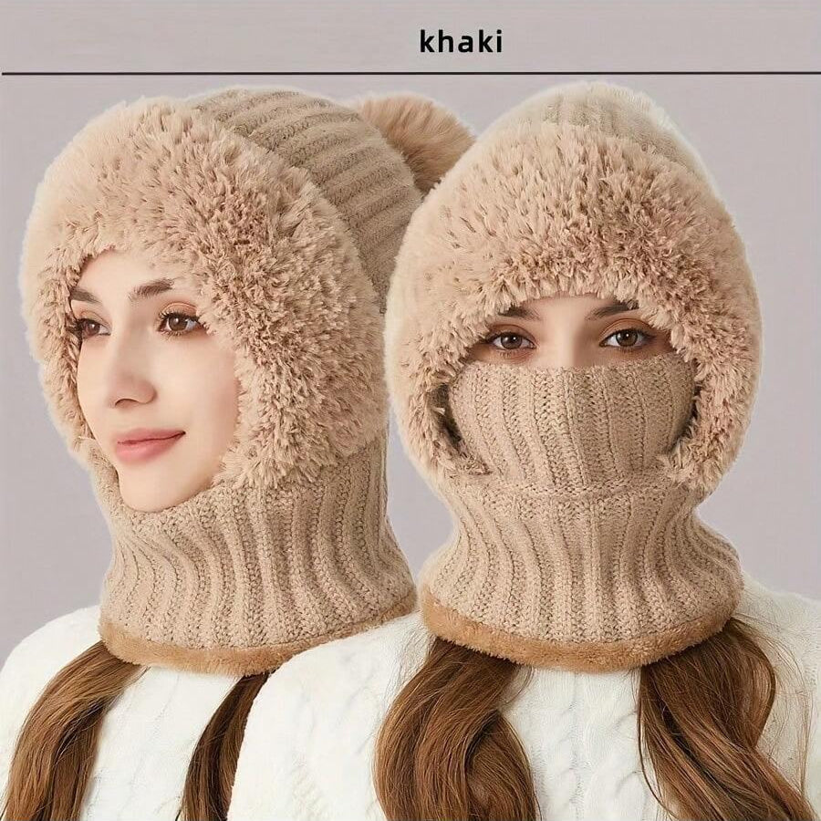 WarmthMax Thermal Lined Knit Hat - Pink