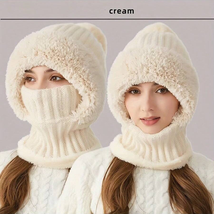 WarmthMax Thermal Lined Knit Hat - Pink