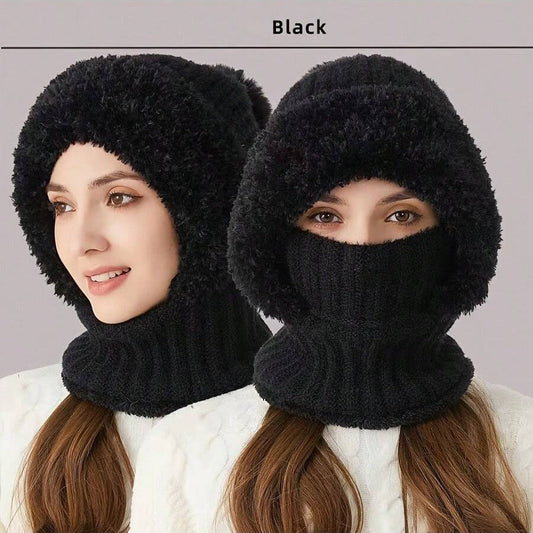 WarmthMax Thermal Lined Knit Hat - Black