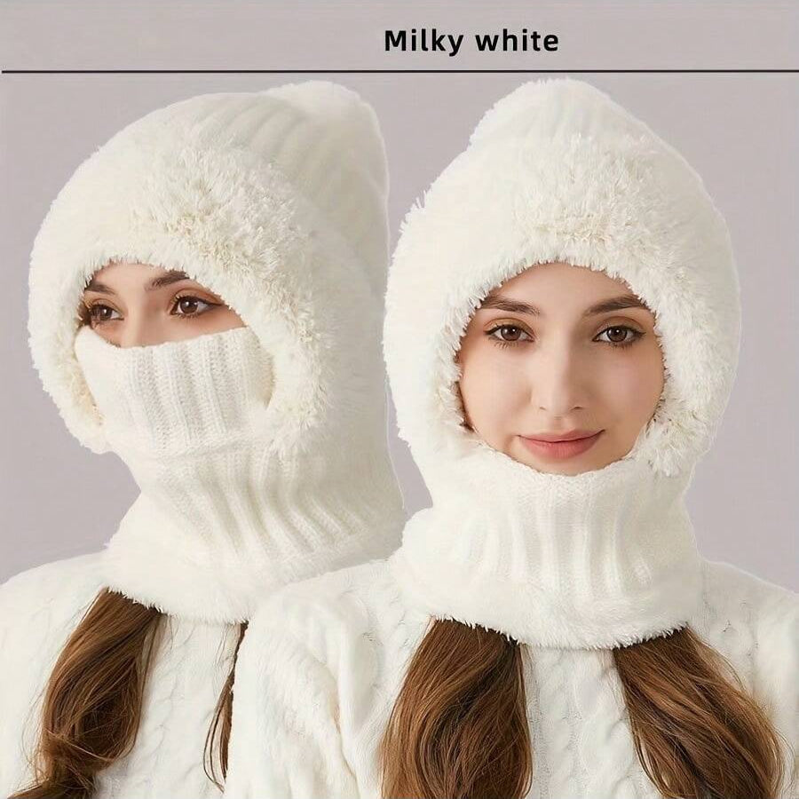 WarmthMax Thermal Lined Knit Hat - Cream