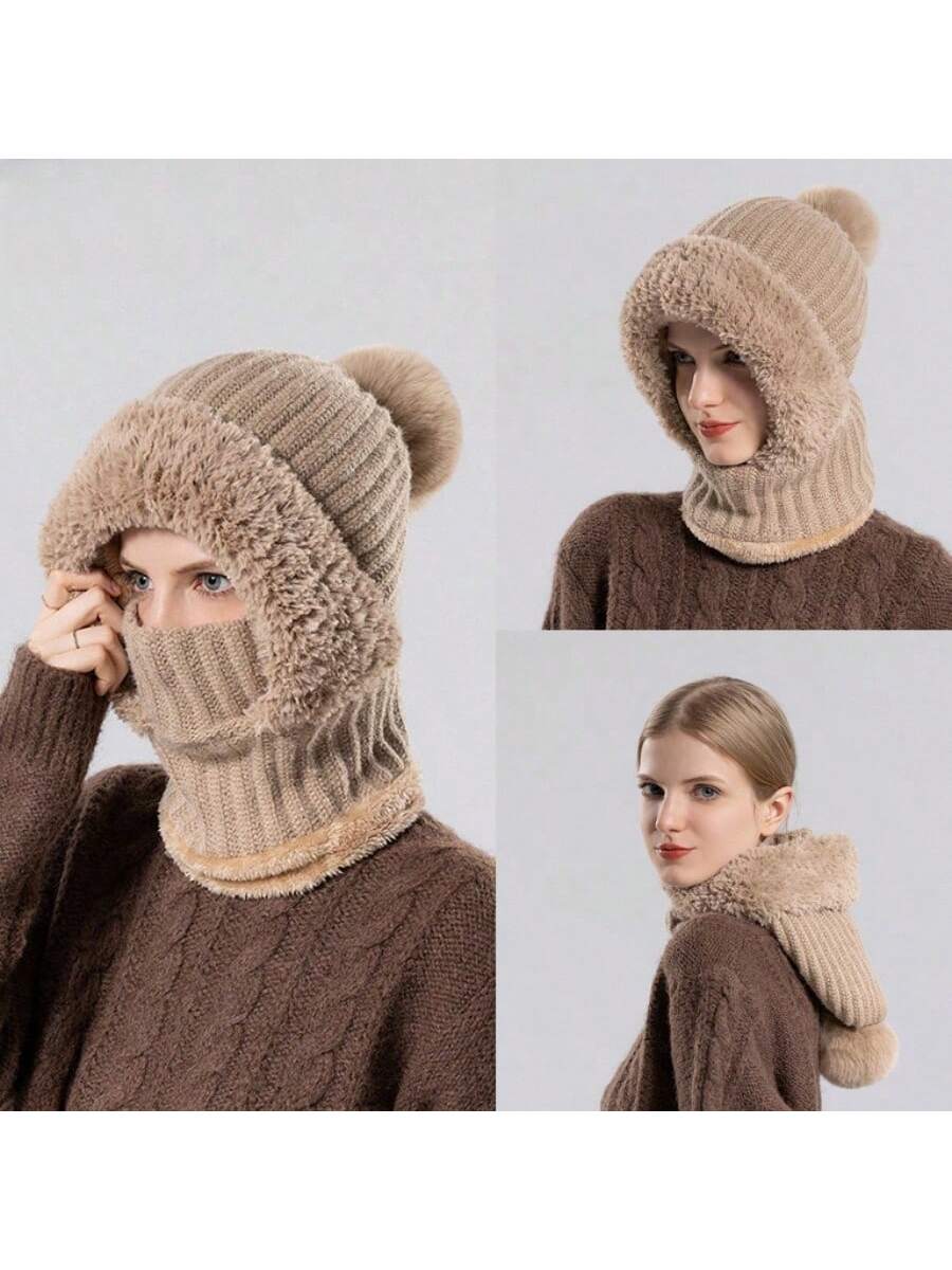 WarmthMax Thermal Lined Knit Hat - Pink