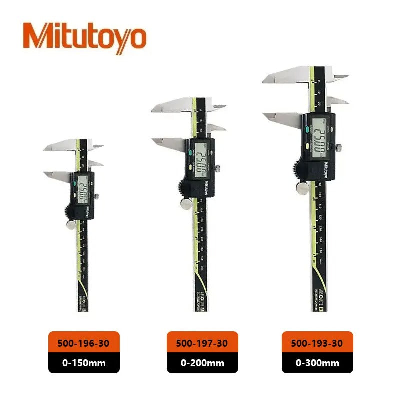 Mitutoyo Digital Caliper Stainless Steel Absolute Digimatic Caliper, 0-6"/150mm Range 500-196-20 Paquimetro Digital